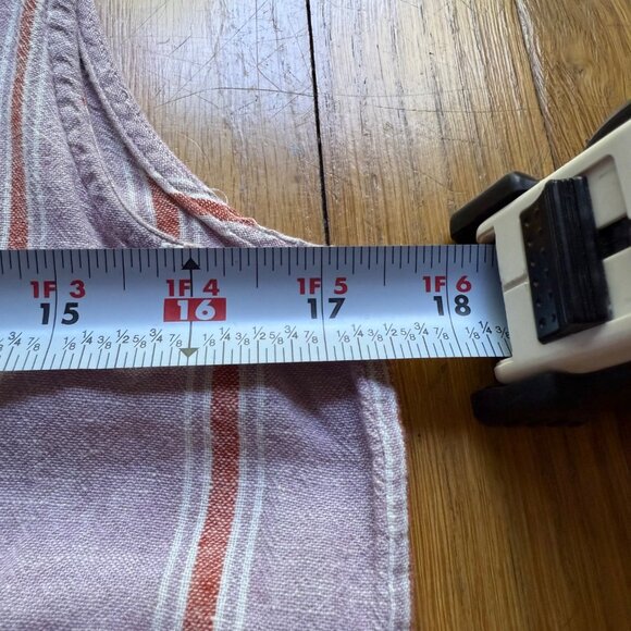 Marine Layer Size M Purple Lavender Stripe Linen Blend Lake Tank Dress - Picture 14 of 16